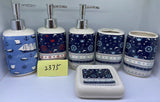 2375 set de baño 7 piezas cerámica