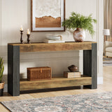 HOGA-F2190 Estantería Tribesigns de madera dos compartimientos