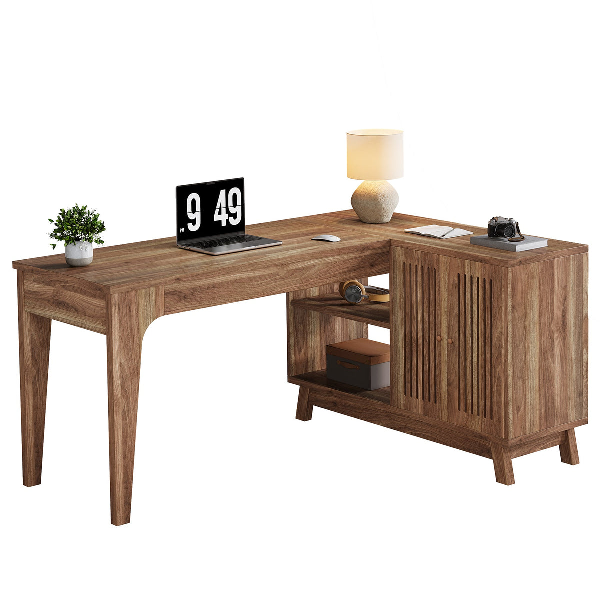 HOGA-XK00749 Escritorio L Tribesigns de madera MDF