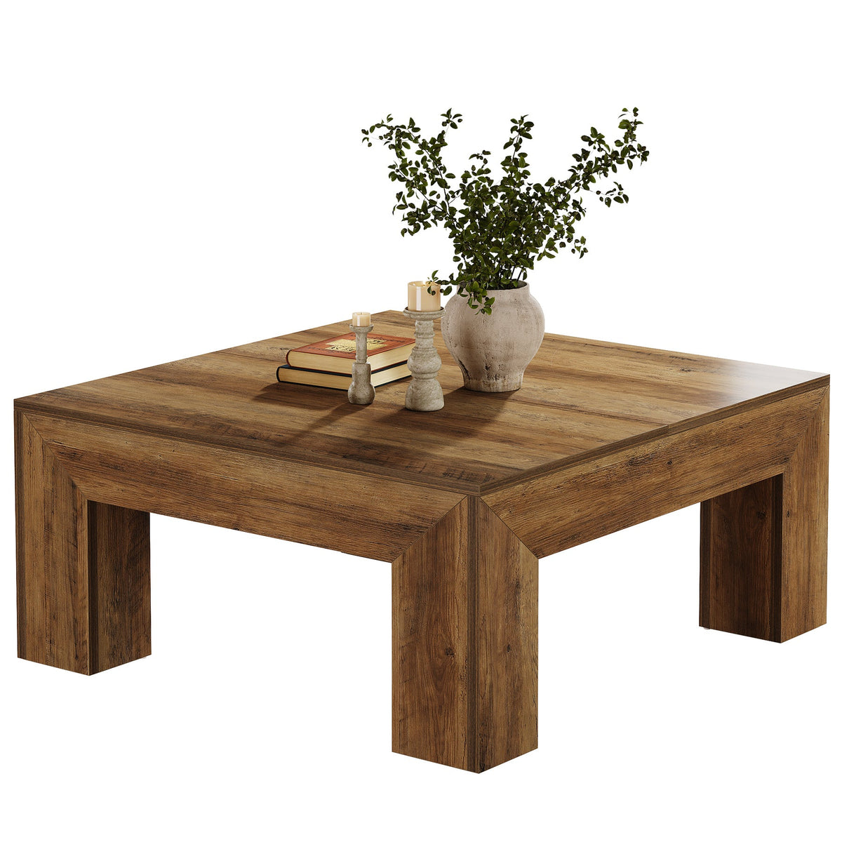 HOGA-RY0337 Mesa de centro Cuadrada Tribesigns MDF