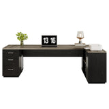 HOGA-HL0288 Escritorio en L Tribesigns de madera con gavetas