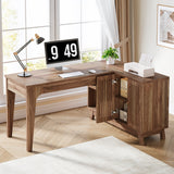 HOGA-XK00749 Escritorio L Tribesigns de madera MDF