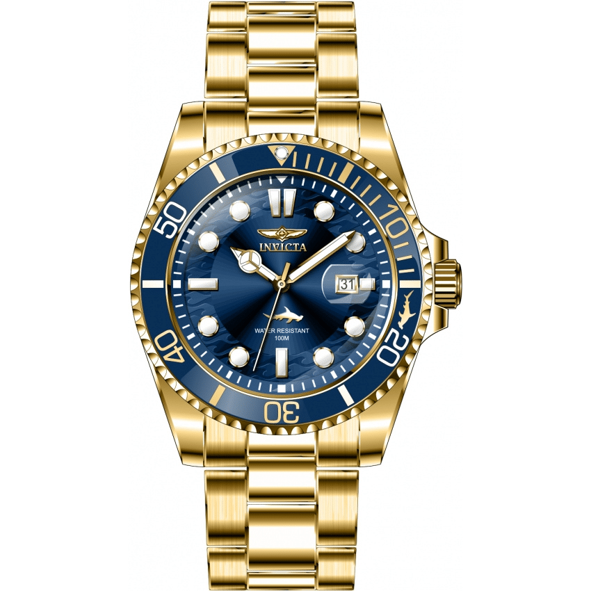 Reloj Invicta Aviator para caballero pulsera de metal 45mm