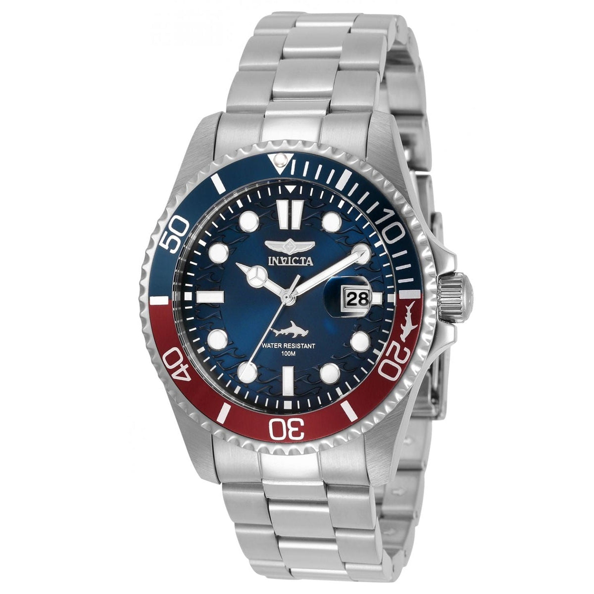 Reloj Invicta Aviator para caballero pulsera de metal 45mm