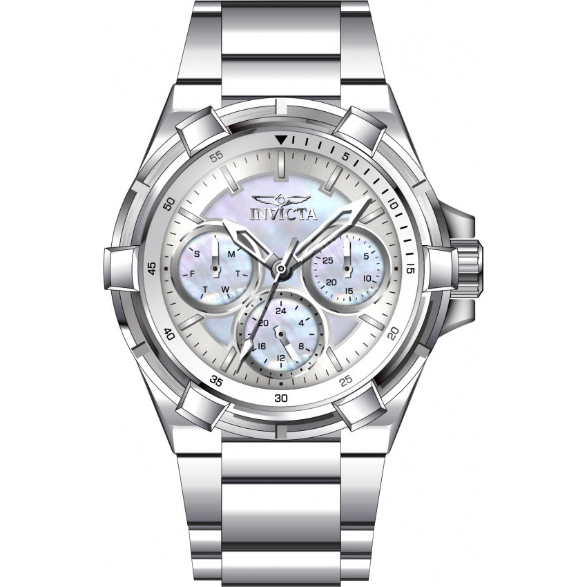 Reloj Invicta Aviator Lady para dama pulsera de metal 36 mm