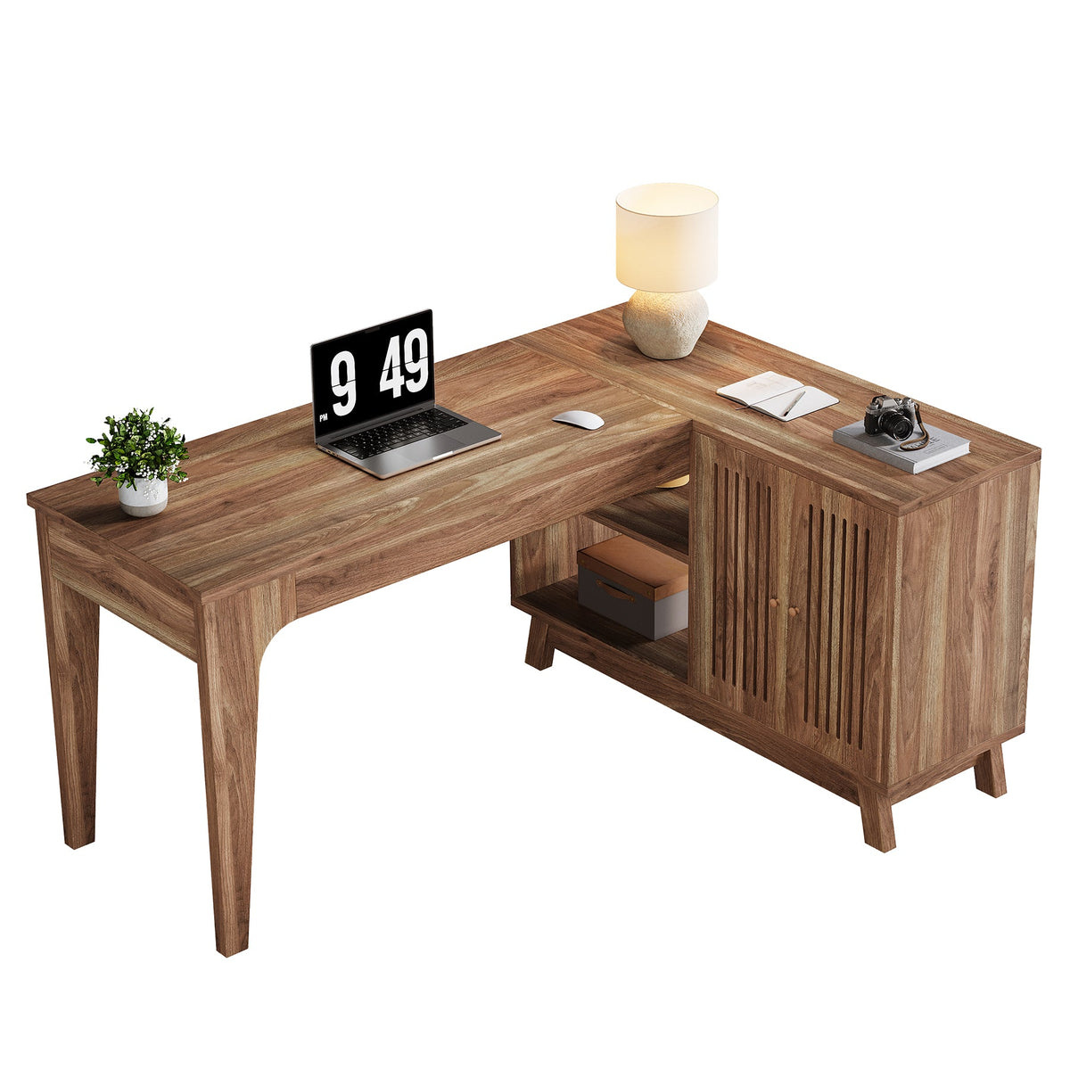 HOGA-XK00749 Escritorio L Tribesigns de madera MDF