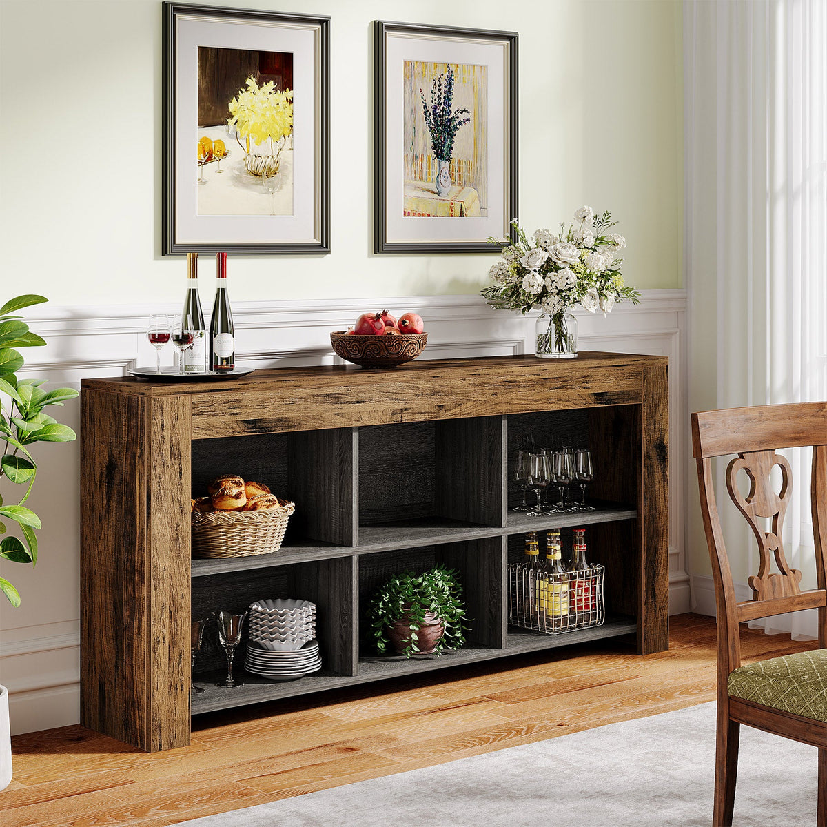 HOGA-JW1123 Mesa de pared Tribesigns de almacenamiento