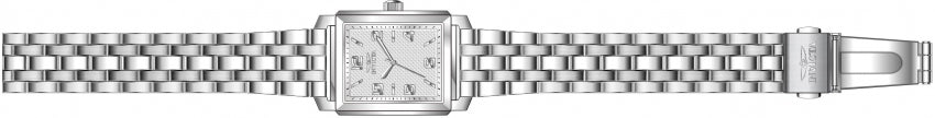 Reloj Invicta Vintage de dama pulsera de metal 25 mm