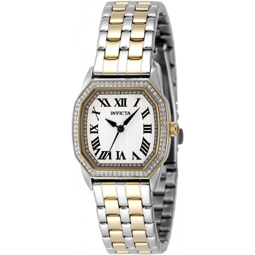 Reloj Invicta Wildflower de dama banda de metal 27 mm