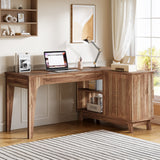 HOGA-XK00749 Escritorio L Tribesigns de madera MDF