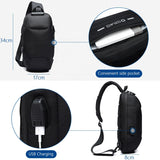 Mochila Bandolera Antirrobo Ozuko Unisex Modelo 9223