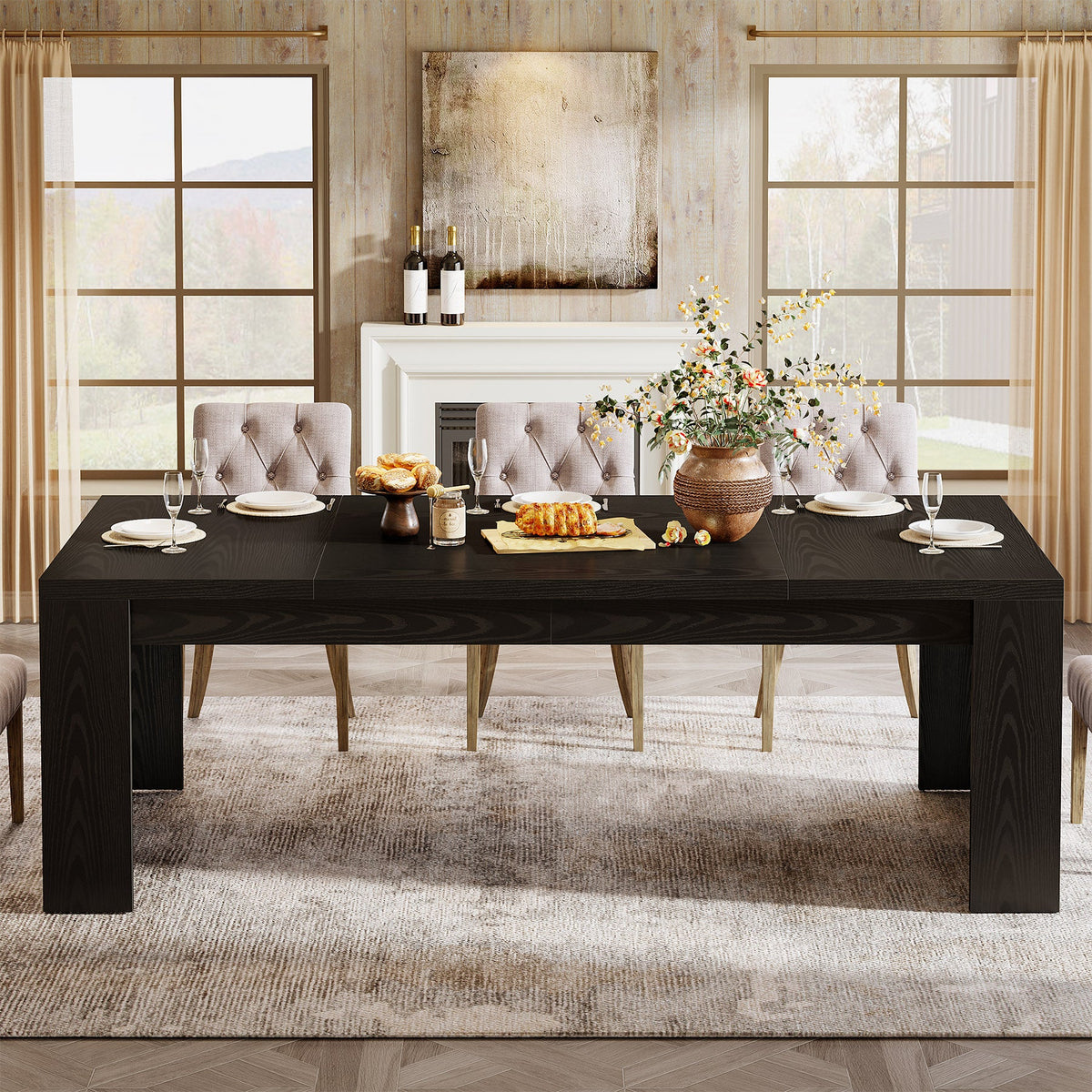 HOGA-SL0147X Mesa Tribesigns MDF color negro