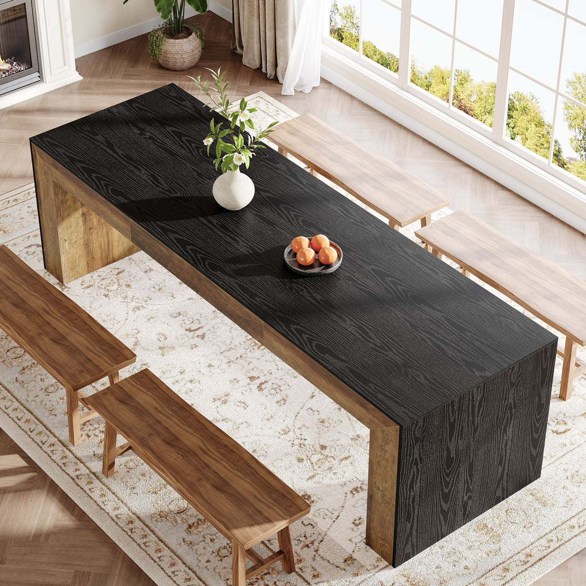 HOGA-SL0078X Mesa de comedor Tribesigns de 8 personas