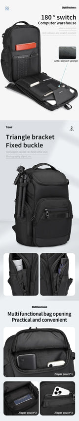 9799 Mochila Ozuko de gran capacidad 26 lb impermeable