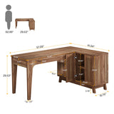 HOGA-XK00749 Escritorio L Tribesigns de madera MDF