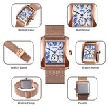 9191 REloj Skmei para caballero pulsera de mesh