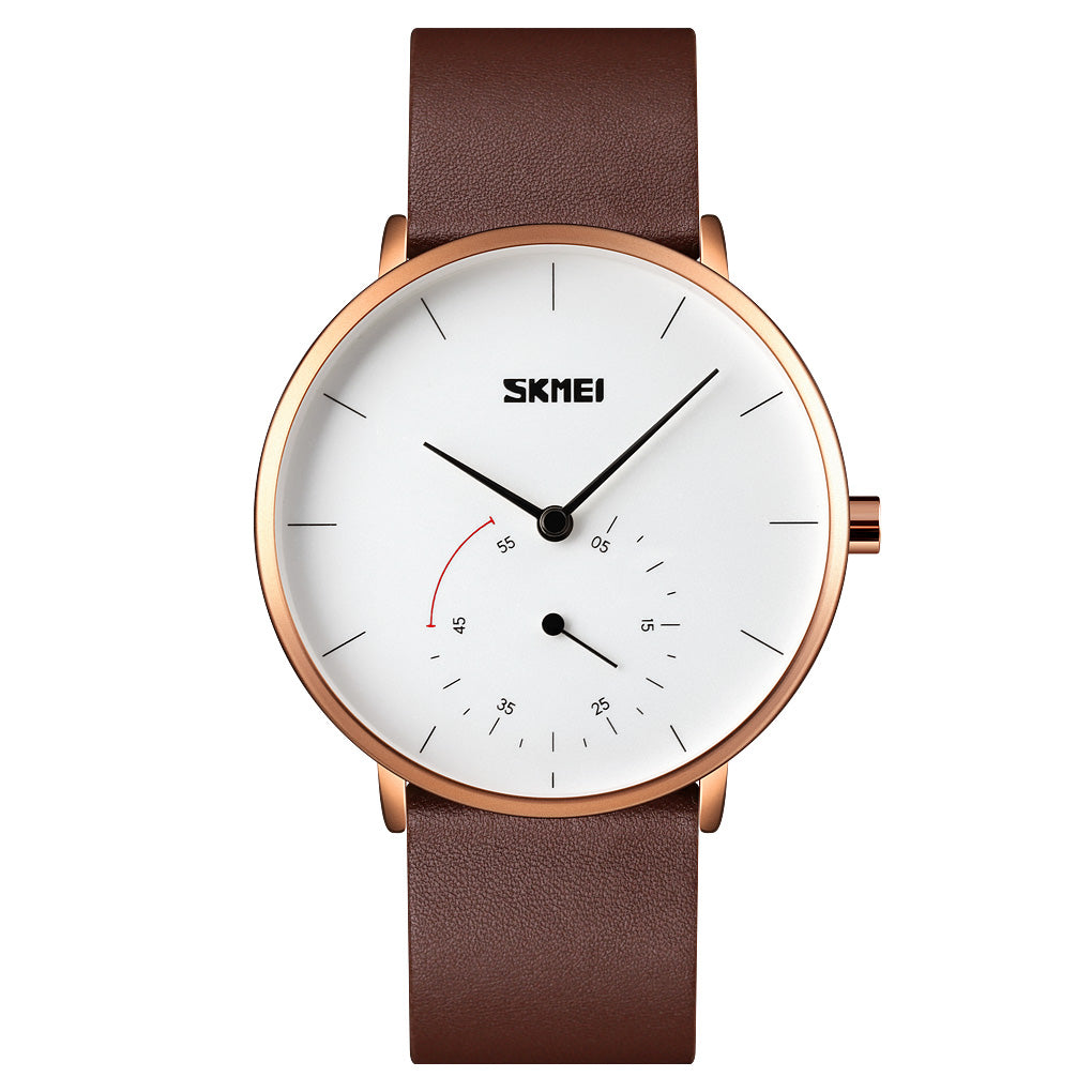 9213 Reloj Skmei para caballero pulsera de piel