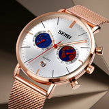 9231 Reloj Skmei para Hombre Pulsera Mesh Análogo