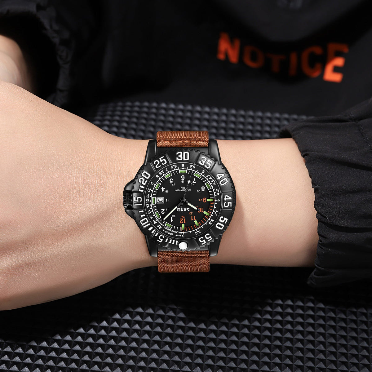 9281 Skmei Reloj para Hombre Pulsera de Tela Análogo