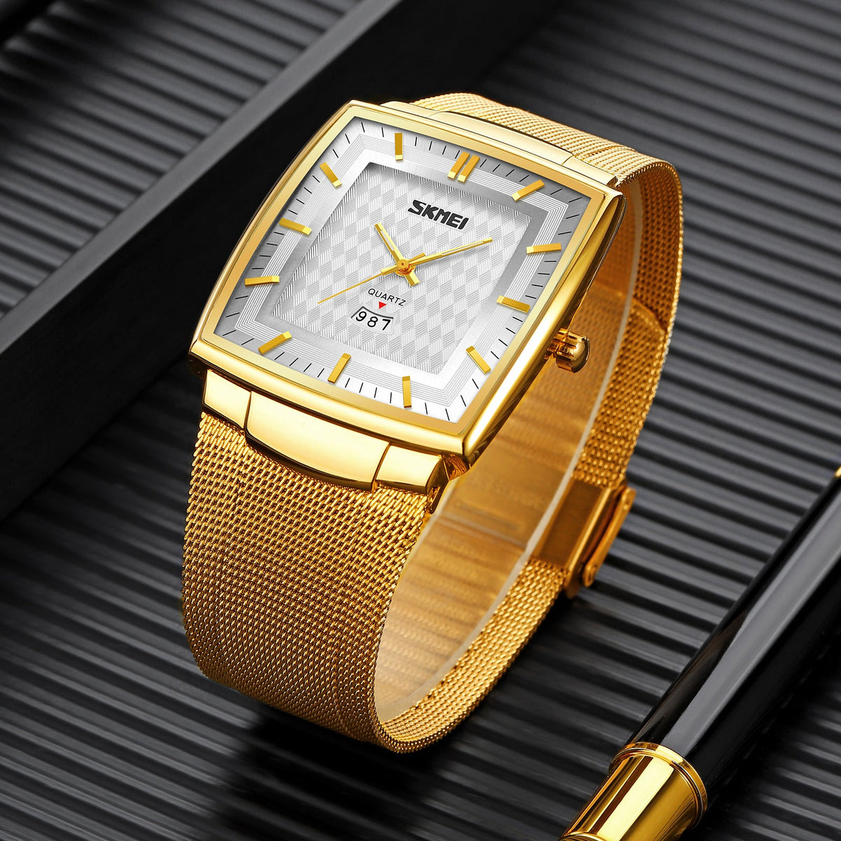 9311 Reloj Skmei para caballero pulsera mesh