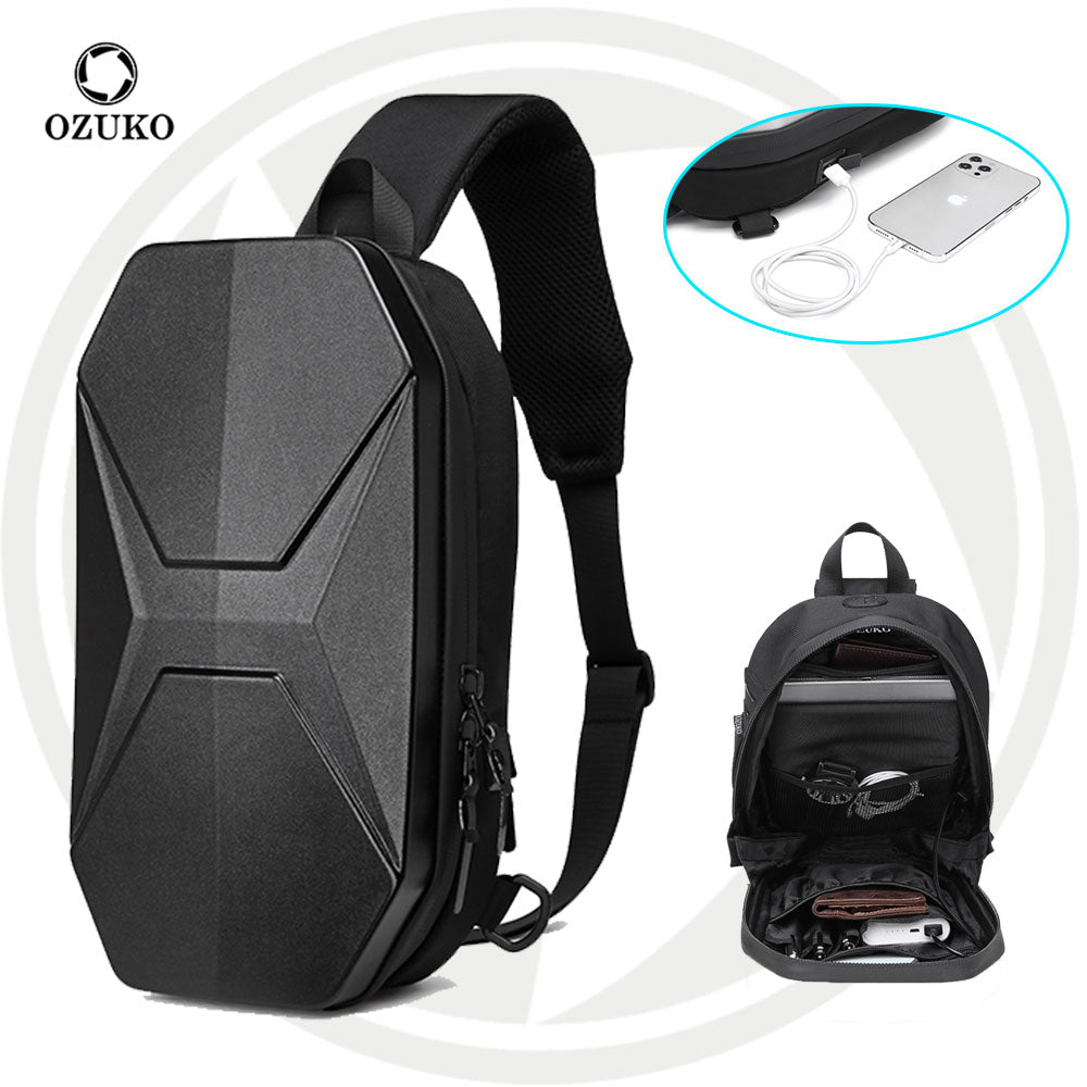 9509 Bolso Ozuko Tipo Pechera Carbon Series
