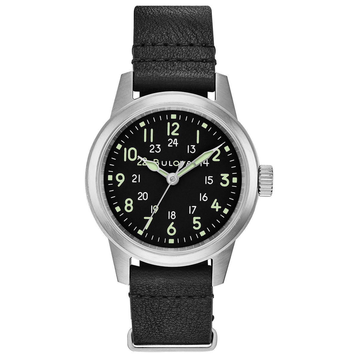96A219 Reloj Bulova Military de hombre correa de piel