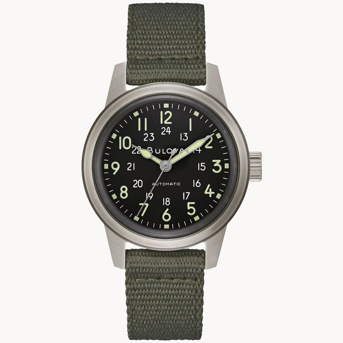 96A259 Reloj Bulova Hack Watch de hombre pulsera de tela