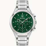 96A297 Reloj Bulova Curv de hombre pulsera de metal 44mm