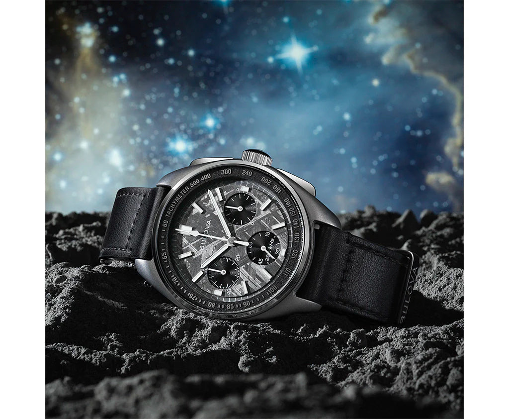 96A312 Reloj Bulova Lunar Pilot de hombre pulsera de cuero