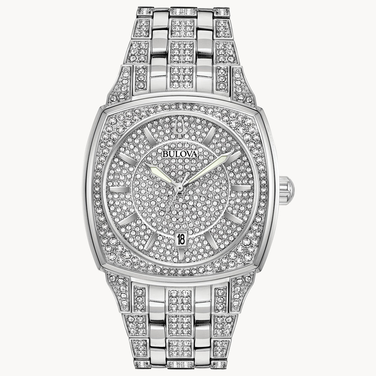 96B296 Reloj Bulova Phantom de caballero banda de metal