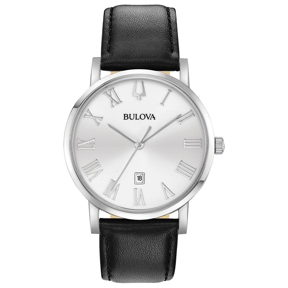 96B312 Reloj Bulova American Clipper de hombre correa de cuero