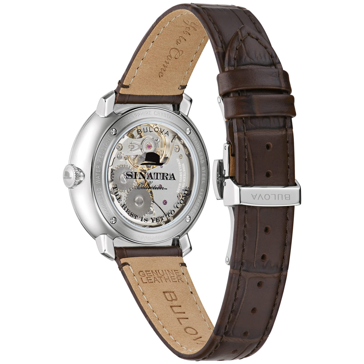 96B345 Reloj Bulova Frank Sinatra de hombre correa de cuero
