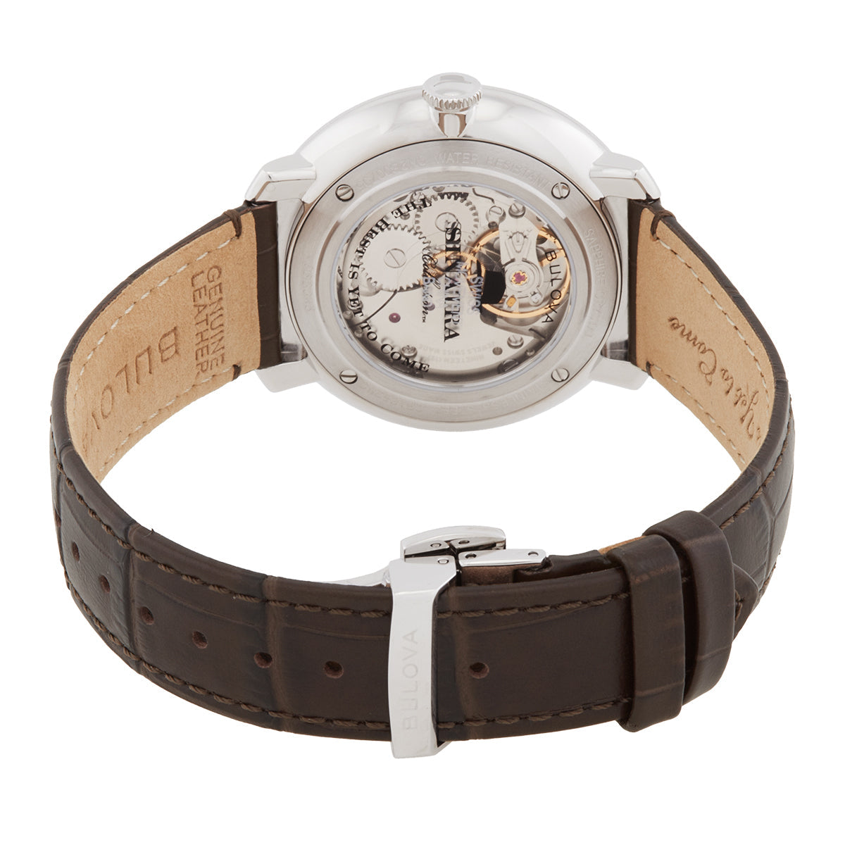 96B345 Reloj Bulova Frank Sinatra de hombre correa de cuero
