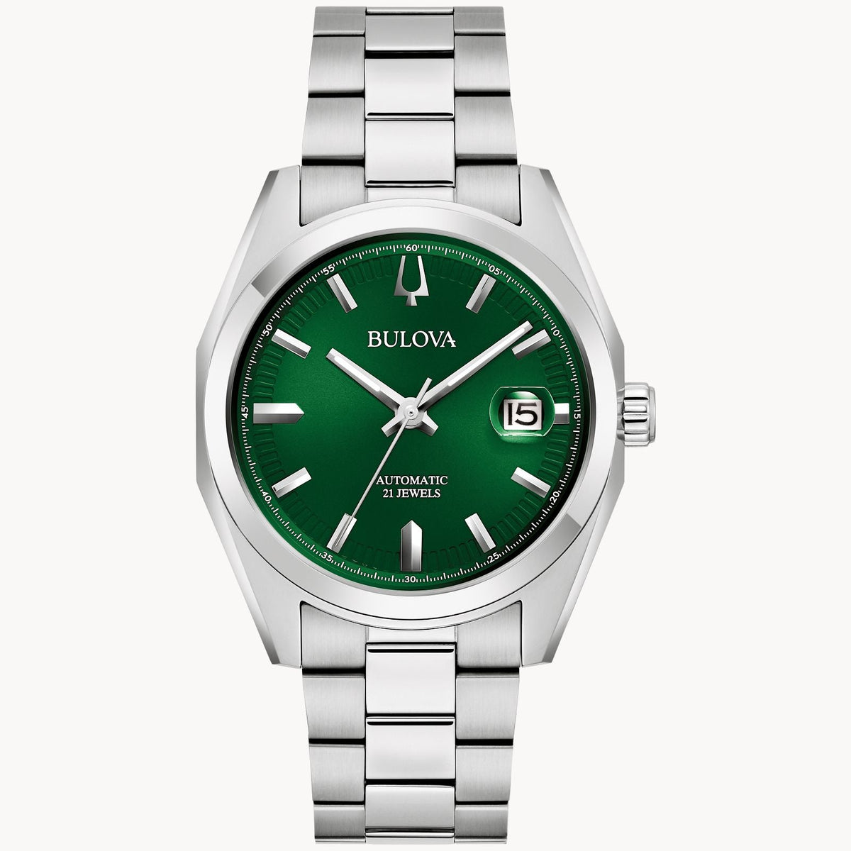 96B429 Reloj Bulova Surveyor Unisex correa de metal 39 mm