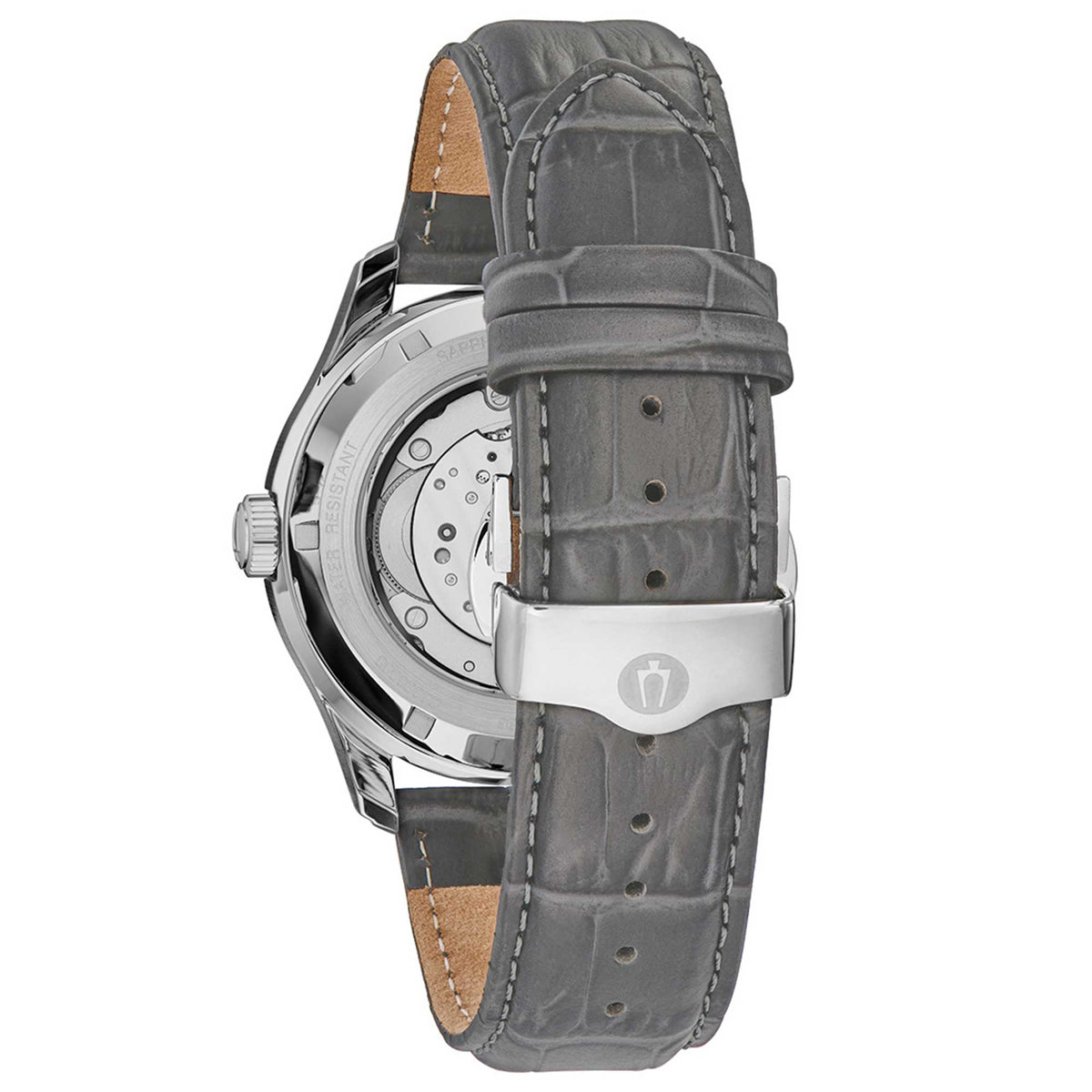96C143 Reloj Bulova Wilton de hombre automático correa de cuero