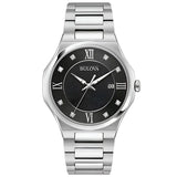 96D156 Reloj Bulova Diamond de hombre pulsera de metal