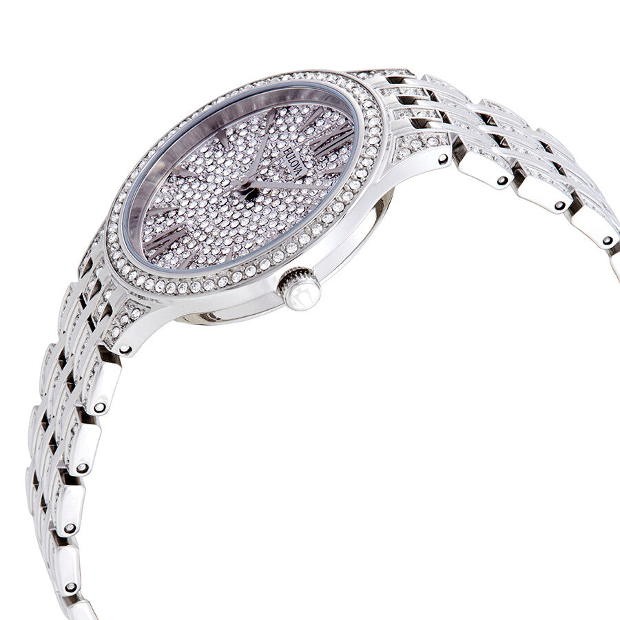 96L243 Reloj Bulova Phantom Crystal de mujer correa de metal