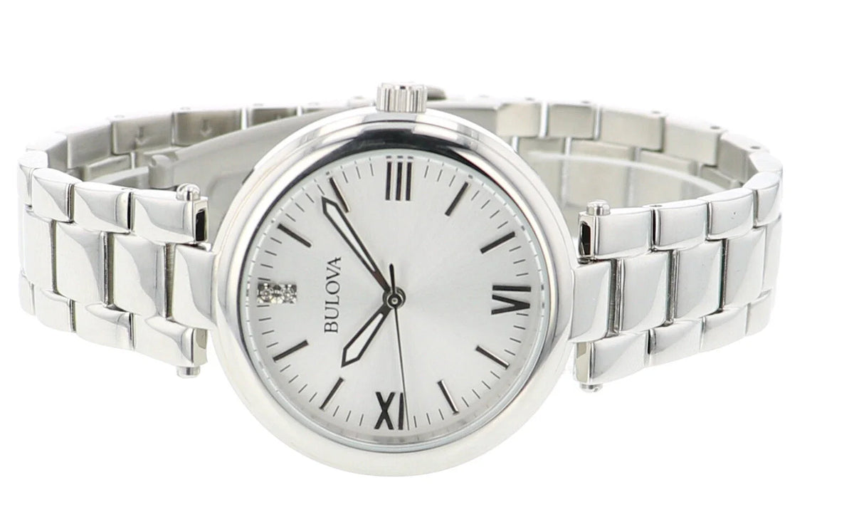 96P151 Reloj Bulova Diamond de mujer correa de metal