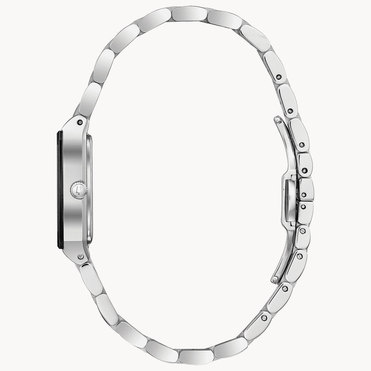 96P202 Reloj Bulova Quadra de dama banda de metal 20 mm