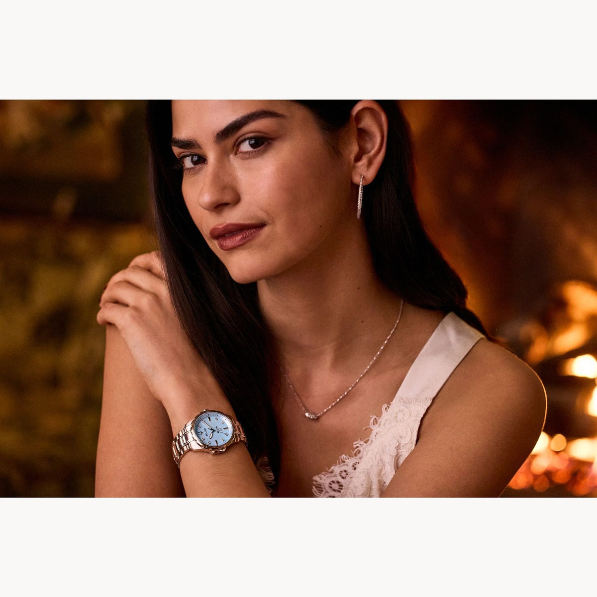96P248 Reloj Bulova Marine Star de mujer pulsera de metal 36 mm