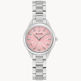 96P249 Reloj Bulova Sutton de dama pulsera de metal 28 mm
