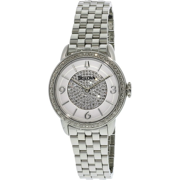 96R184 Reloj Bulova para dama pulsera de acero