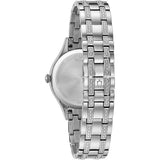 96X145 Reloj Bulova Crystal Mother of Pearl de dama pulsera de metal 32 mm