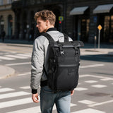 9761  Mochila Ozuko Impermeable Rolltop de 30L