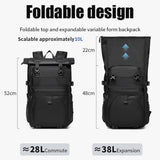 9761  Mochila Ozuko Impermeable Rolltop de 30L