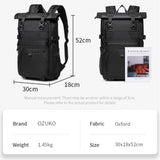 9761  Mochila Ozuko Impermeable Rolltop de 30L