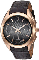 97A124 Reloj Bulova Curv de hombre correa de cuero