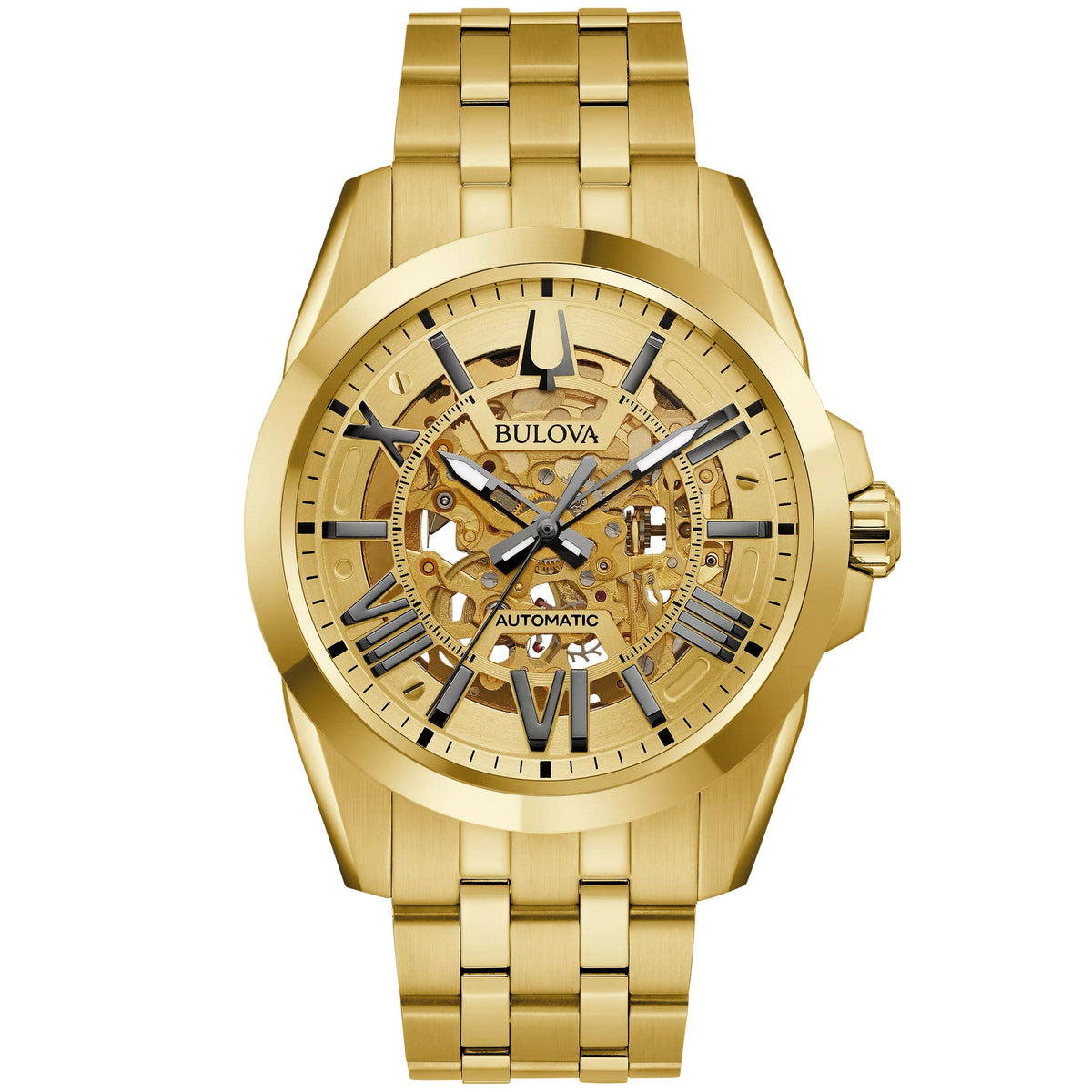 97A162 Reloj Bulova Sutton de caballero pulsera de metal 43 mm