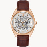 97A175 Reloj Bulova Surveyor de hombre pulsera de cuero 41mm