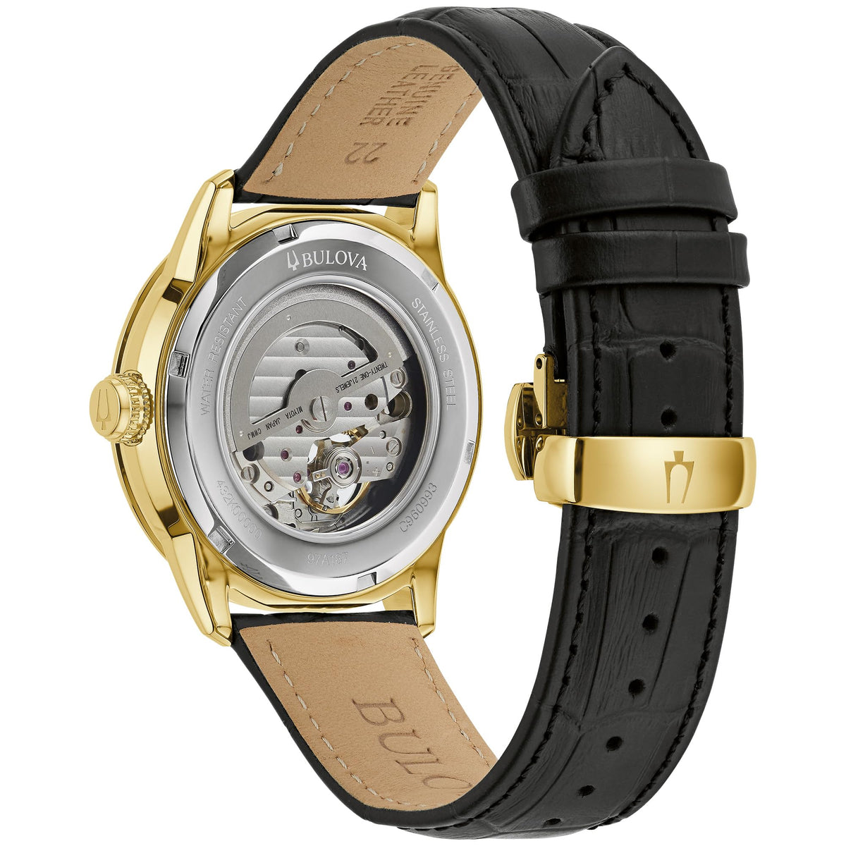 97A187 Reloj Bulova Classic de hombre pulsera de piel